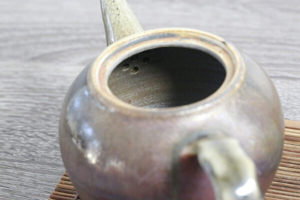 Inside view of Glazed Teapot - Wood Fired & Handmade Teapot