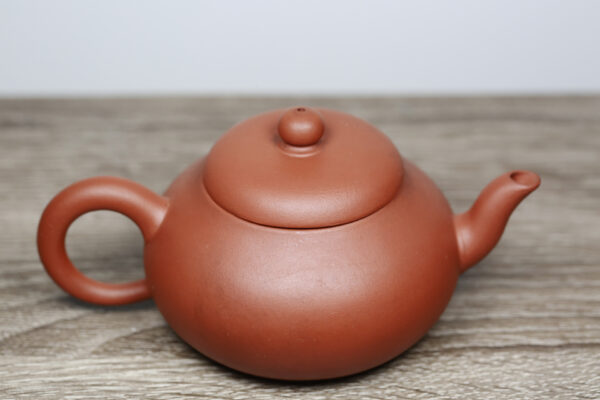 Top view of Round Zisha Clay Teapot for 1-2 People