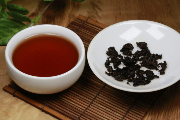Zaoxiang Puerh Tea on a Table - Aged Puerh Tea from Early 2000s