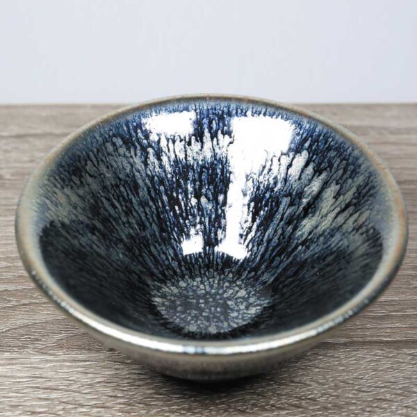 Tenmoku Teacup – Blue Glazed Jianzhan Style Teacup