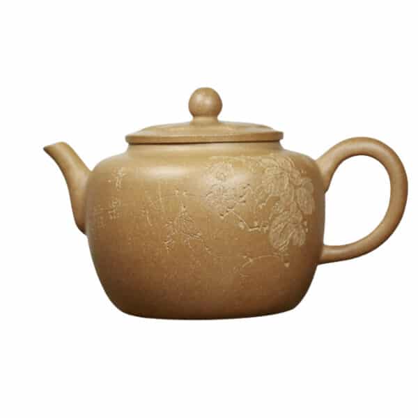Handmade Medium Large Zisha Duanni Clay Teapot with Design