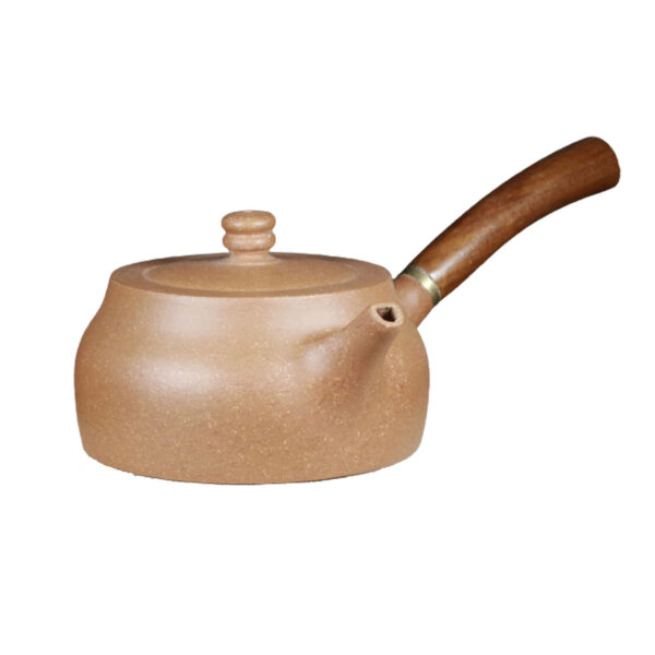 Zisha Teapot with Handle – Aged Duanni Selection for 3-4 People