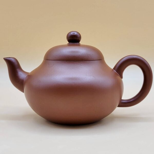 Yixing Zisha Teapot Handmade with Zhuni ‘Dark Red’ Clay